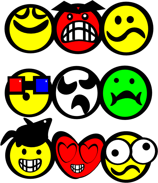 Eating Cartoon Faces - Clip Art Library