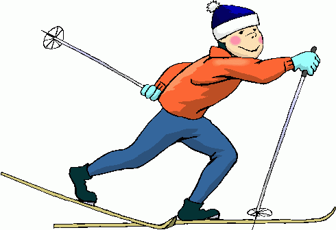 clipart cross country skiing