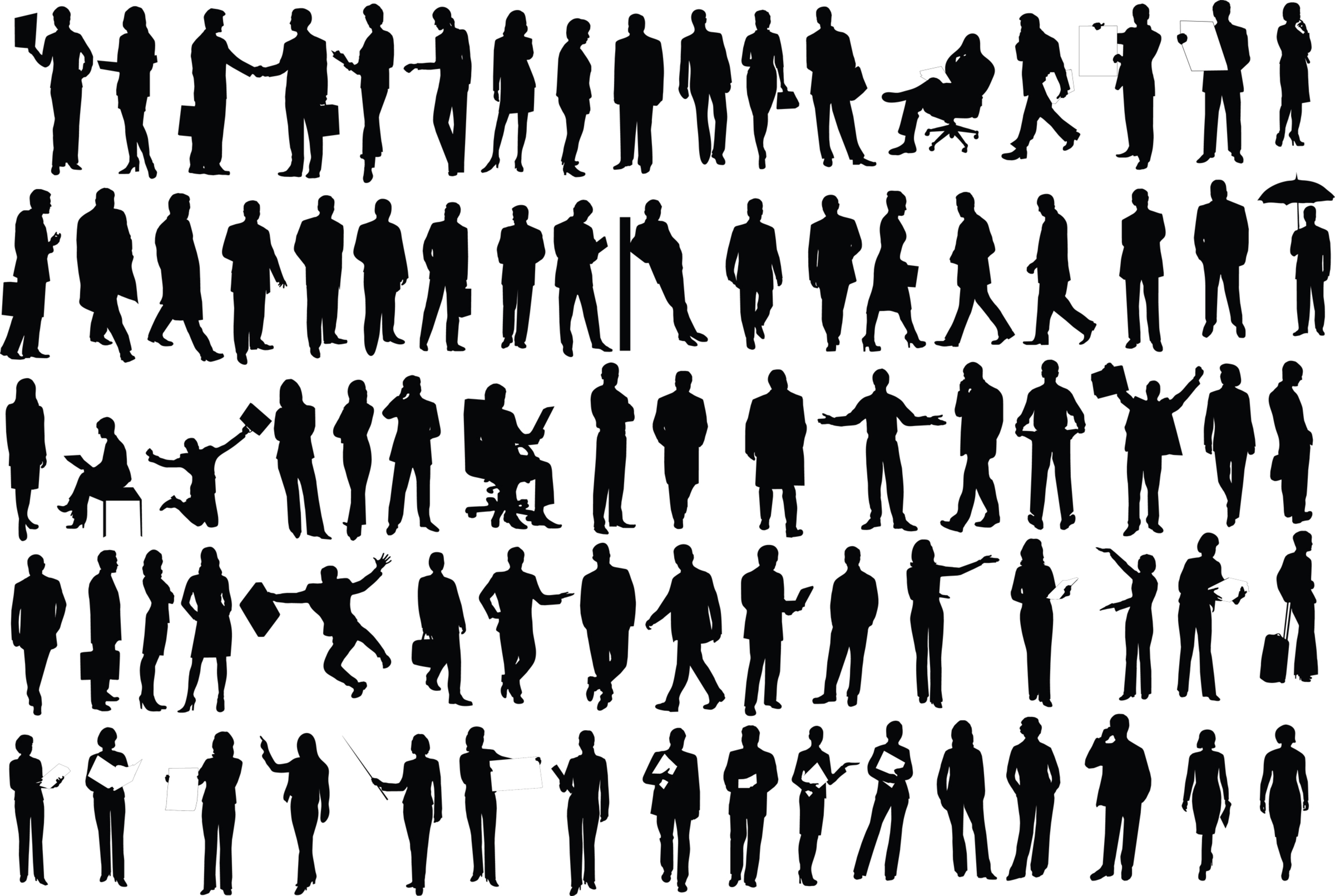 Free Silhouettes Of People, Download Free Silhouettes Of People png