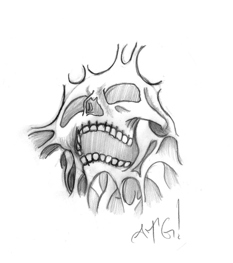 skull and skeleton hand drawn tattoo icon Stock Vector Image  Art  Alamy