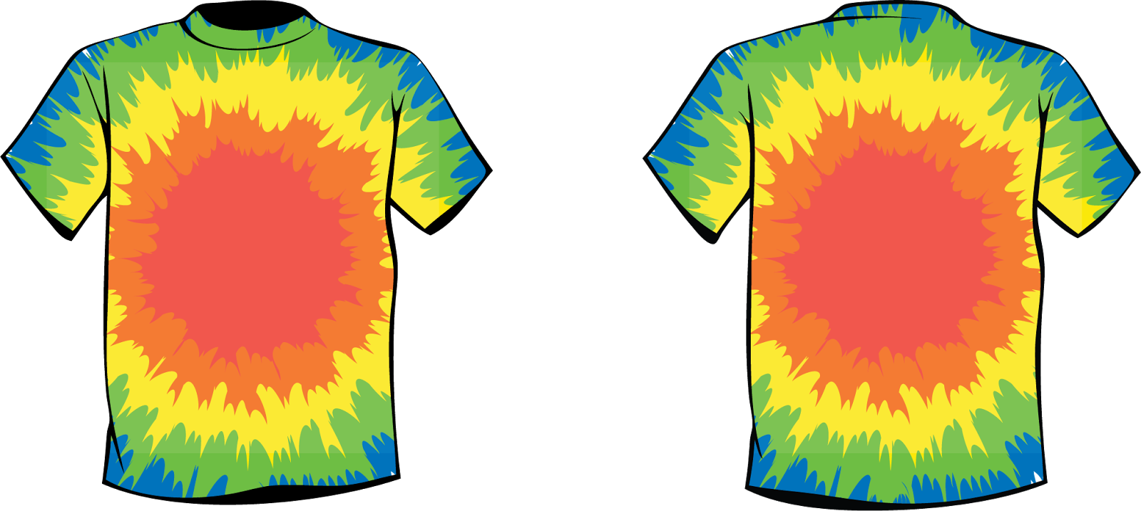 tie dye shirt vector - Clip Art Library