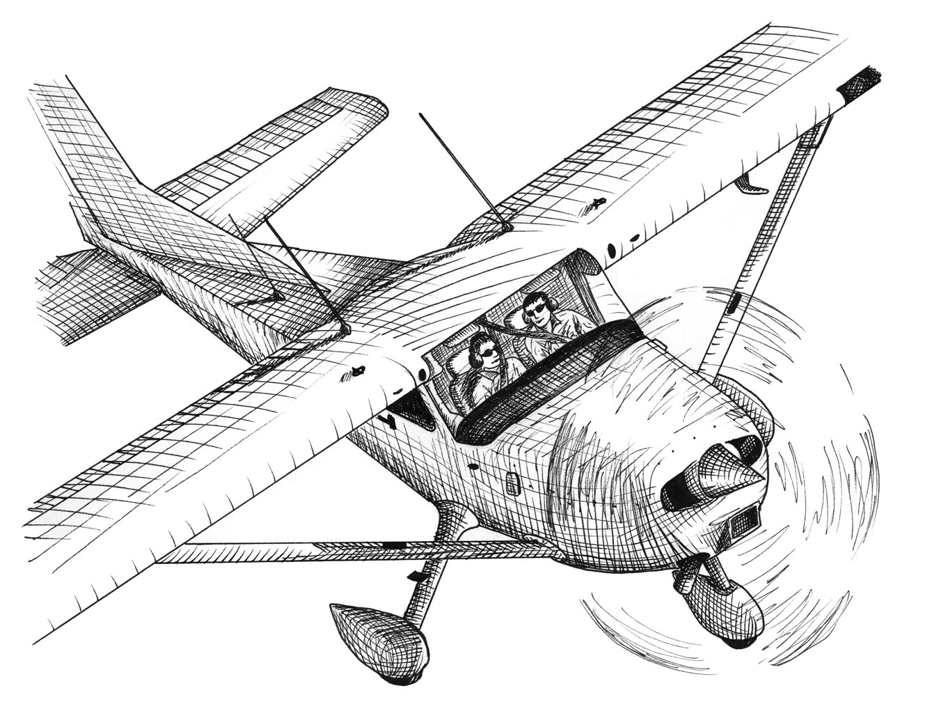 draw an airplane from the 1930s  Clip Art Library