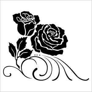 Silhouette Rose Frame Royalty Free SVG, Cliparts, Vectors, and Stock  Illustration. Image 14030827.