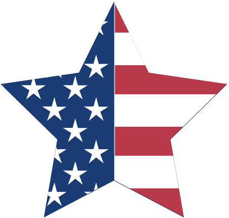 Patriotic Star, Flag Bunting Stars and Stripes Clip Art