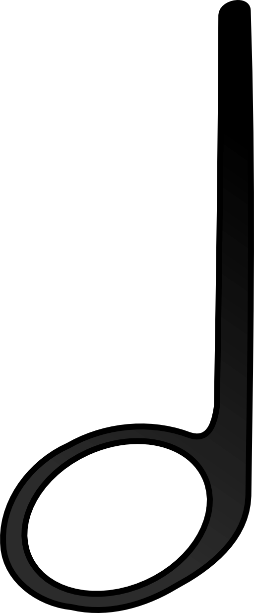 Eighth Note Icon - Music Symbol for Web and Print Use