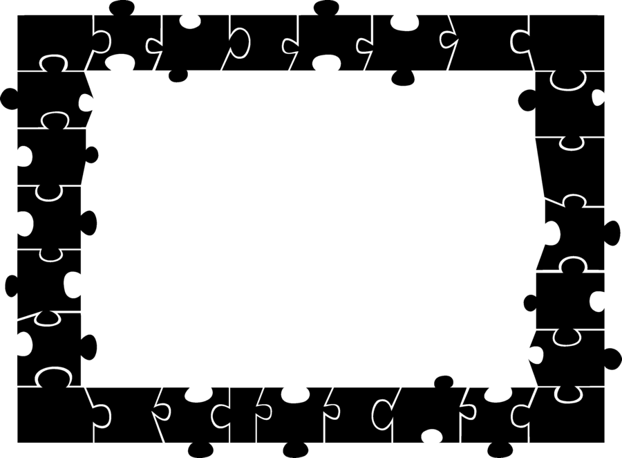 Puzzle Frame Border Editable Vector Template For Design Puzzle Frame Border Editable Vector Template For Design