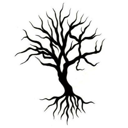 simple dead tree tattoo - Clip Art Library