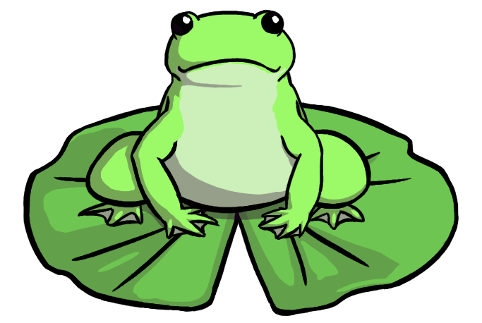 Picture Of Frog On Lily Pad - Clipart library