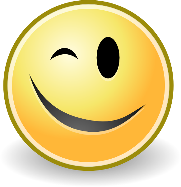 Winking Smiley Face Clip Art | Clipart library - Free Clipart Images