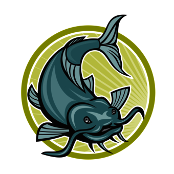 Catfish Logo Design - Bold Aquatic Illustration for Fisheries & Brands