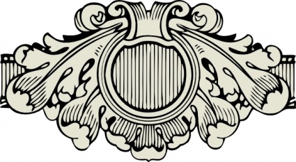 Classic Ornamental Emblem Design - Vintage Scrollwork Vector Art