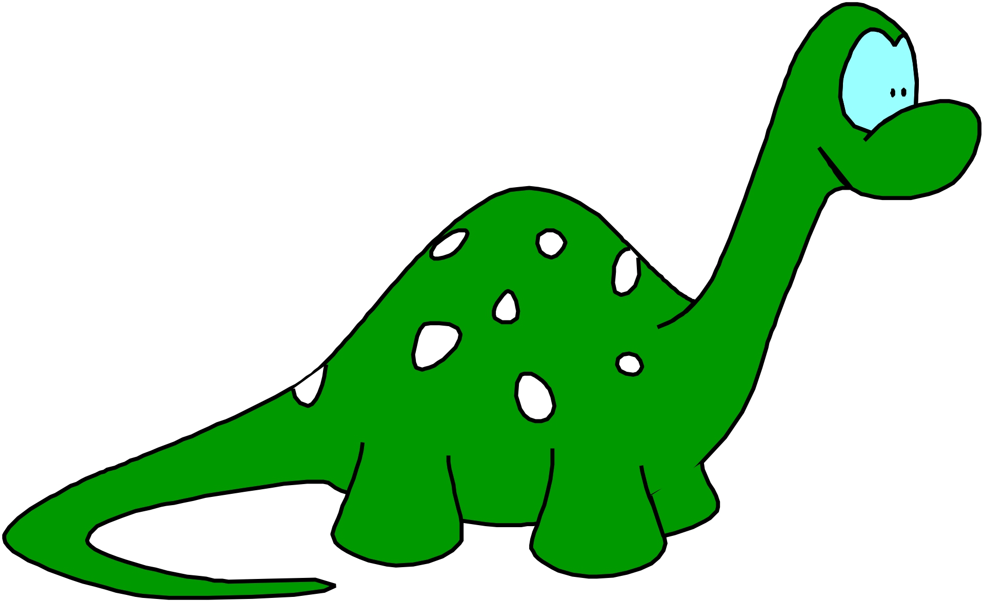 Dinosaur green color cartoon illustration. 18243904 PNG