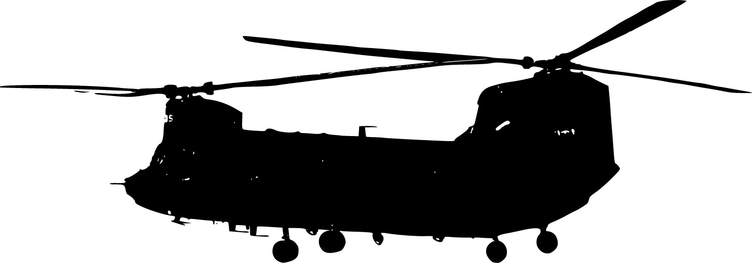 4MA033 - Transport Helicopter Wall Decal Sticker [4MA033] - $49.00 