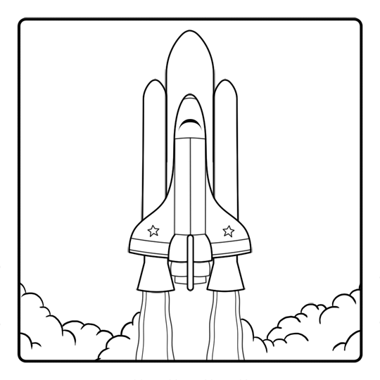 Ink Concept Art Drawing of Futuristic SpaceShip - Stock Illustration  [46309081] - PIXTA