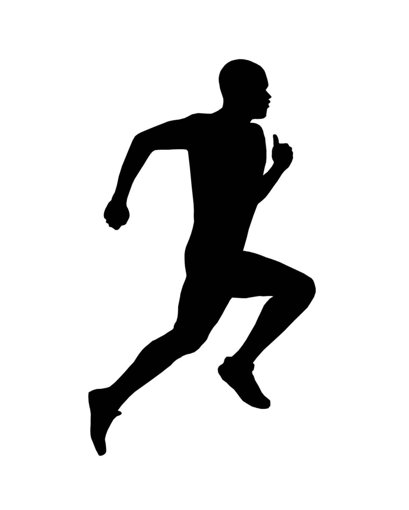 Free Runner Silhouette Clip Art, Download Free Runner Silhouette Clip ...