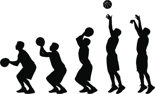 basketball player jump shot - Clip Art Library