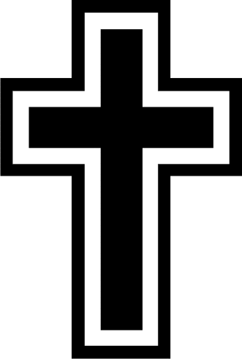 Cross Outline - Clipart library