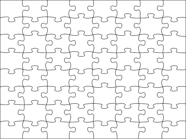 Printable Jigsaw Puzzle Template [Loquepida.com :: Agente de 
