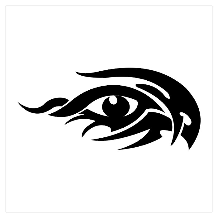 Ancient Egypt tattoo. Horus eye and egyptian falcon. Sacred eagle and sun.  History art, t-shirt design Stock Vector | Adobe Stock