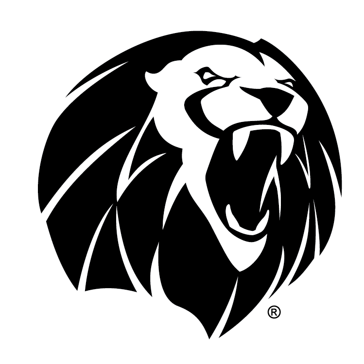 Lion logo, Lion Logo, BLACK AND GOLD, television, mammal, animals png |  PNGWing