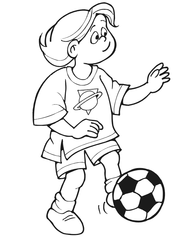 Kids Soccer Coloring Page - Fun Football Activity for Children