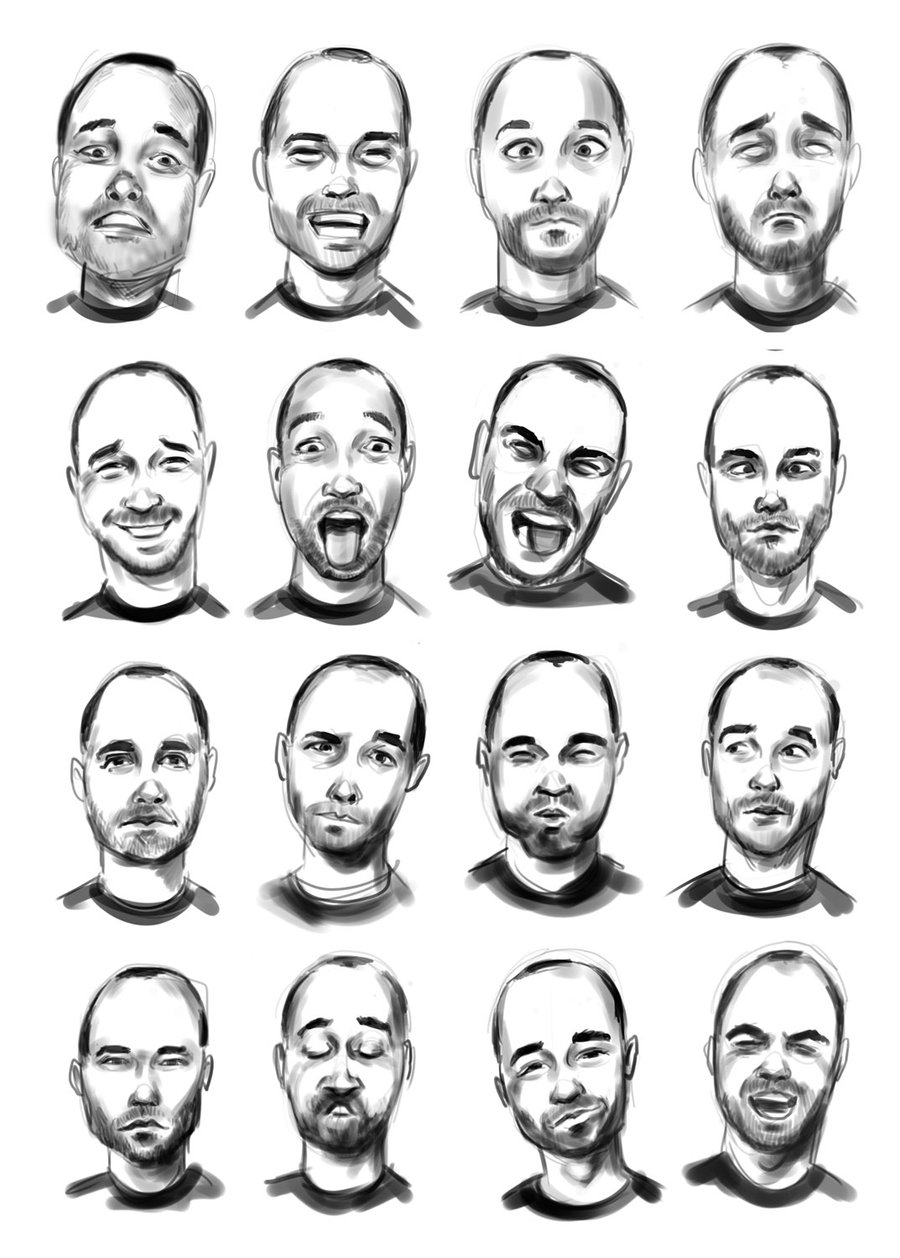 This was a practice for me & some sketches I made for a Patreon tutorial  which it's about how to draw facial expressions!✏️ Let me know… | Instagram