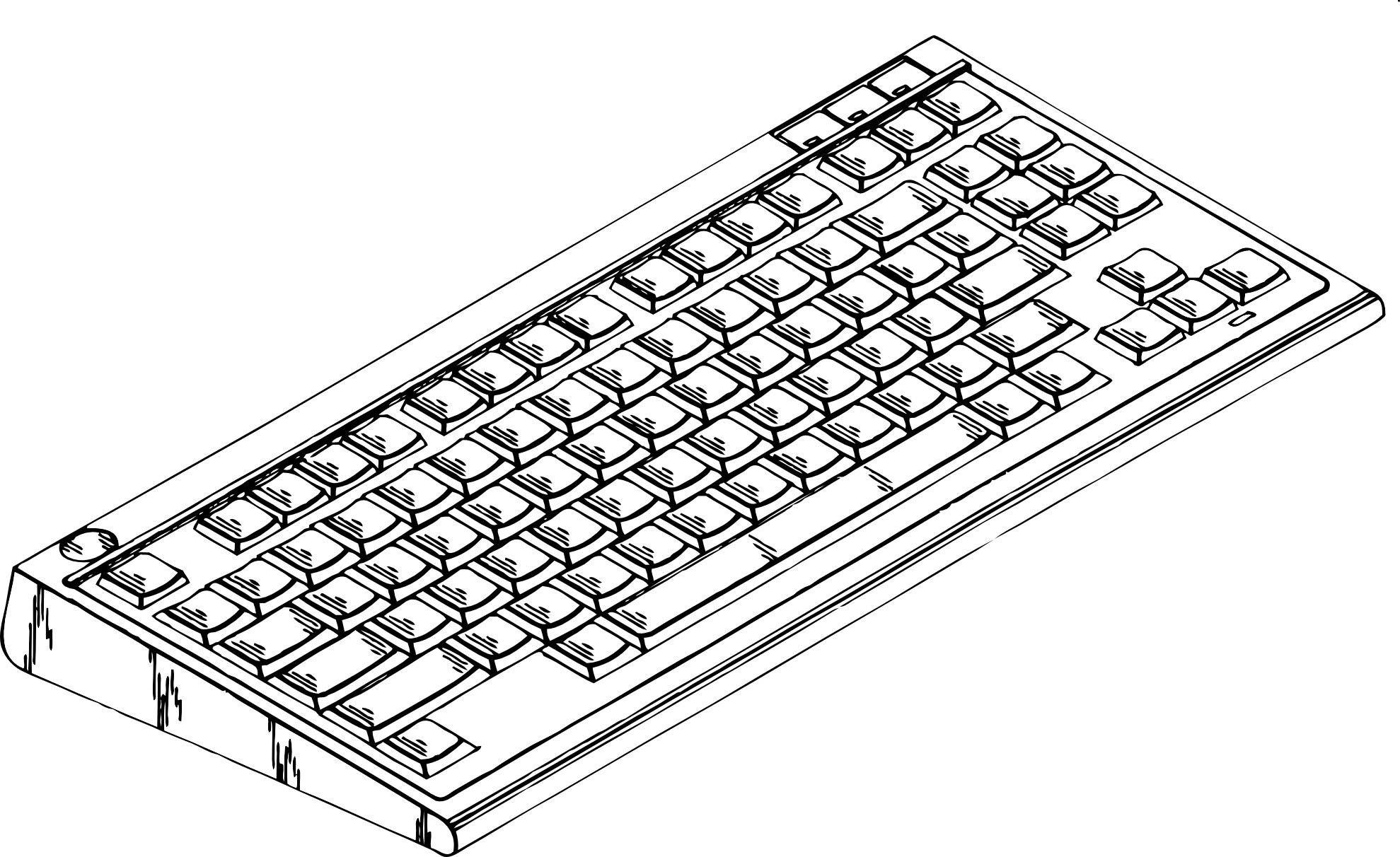 Computer Keyboard 2 Black | Clipart library - Free Clipart Images