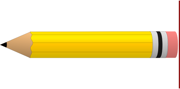Yellow #2 Pencil clip art - vector clip art online, royalty free 