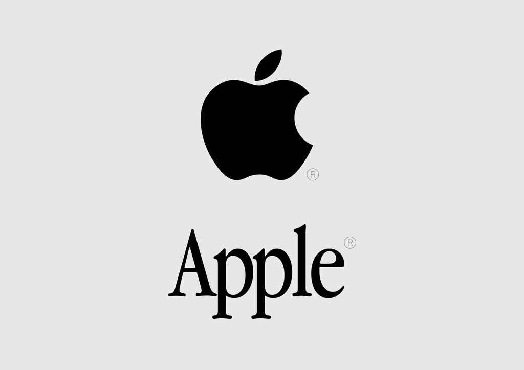 apple logo with name - Clip Art Library