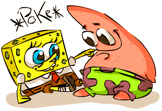 Image - Spongebob and Patrick Poke by dwightyoakamfan.png 
