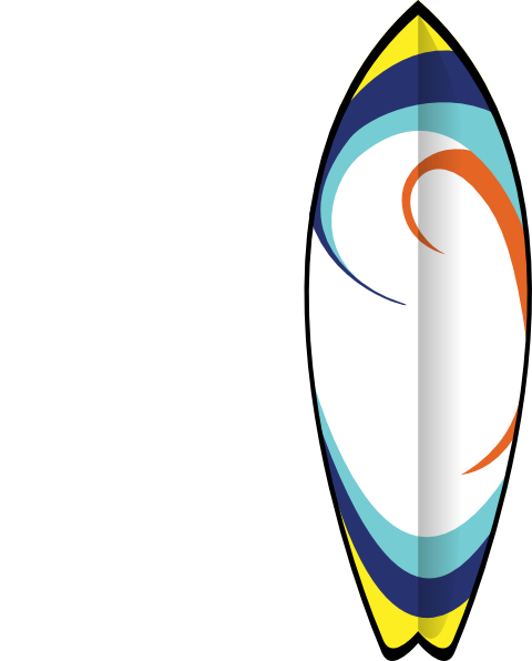 Surfboard clip art - vector clip art online, royalty free  public 