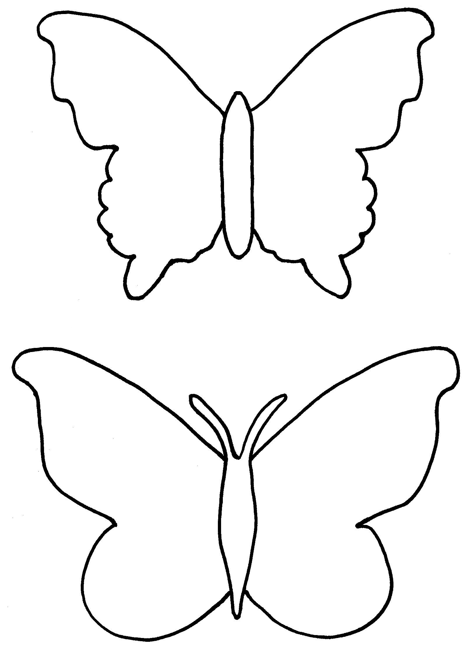 Cut Out Butterfly Patterns Clip Art Library