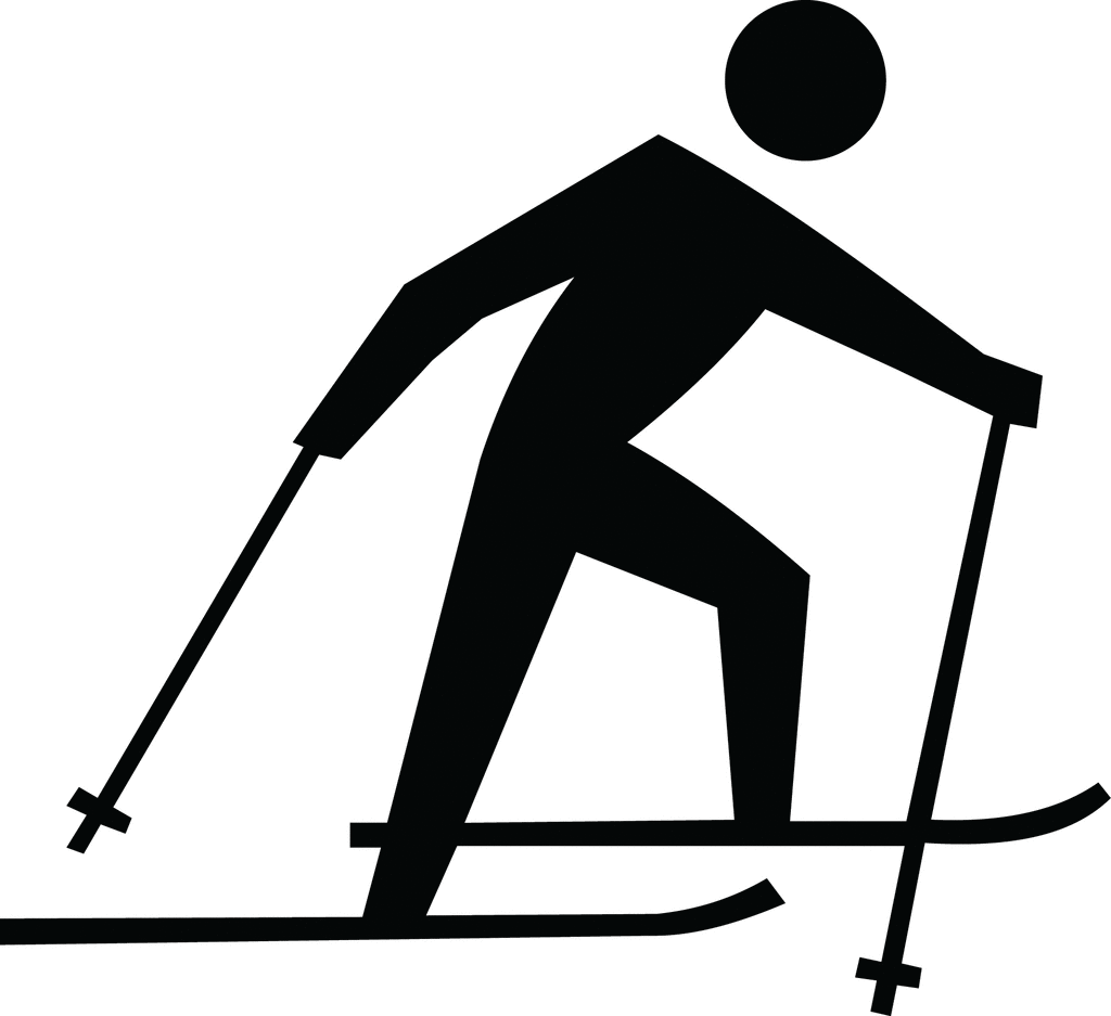 Cross Country Skiing, Silhouette | ClipArt ETC