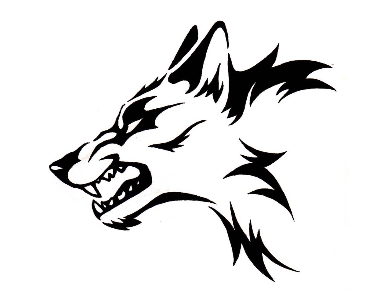 free tattoo designs wolf  Clip Art Library