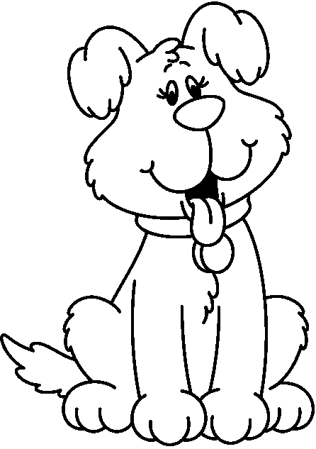 Clip Art Picture Of Dog Black And White - Clipart library