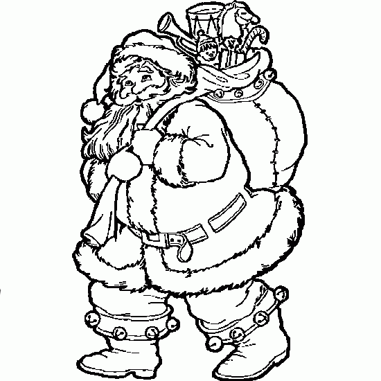 Free Father Christmas Pictures To Colour, Download Free Father ...