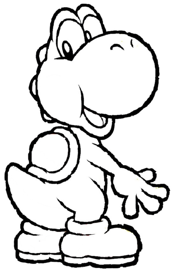 yoshi and toad coloring pages | Coloring Kids