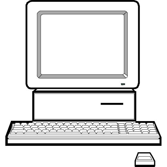 Computer Clipart Black And White | Clipart library - Free Clipart Images
