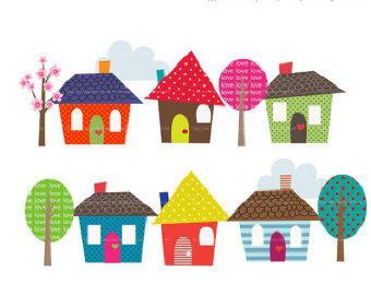 new home clipart to print
