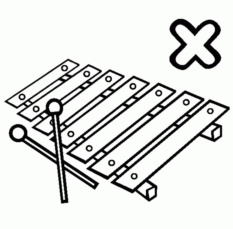 Xylophone Outline Clipart Images 7958