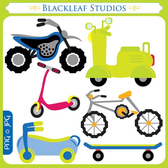 Kids’ Transportation Clip Art - Fun Vehicle Illustrations by Blackleaf Studios