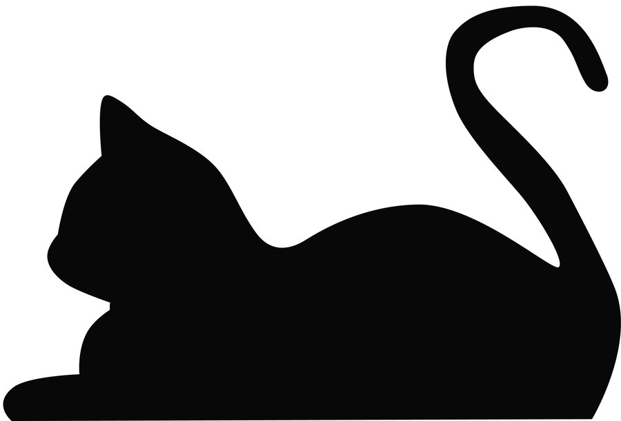 Laying Cat Silhouette | A Study in Silhouettes | Clipart library