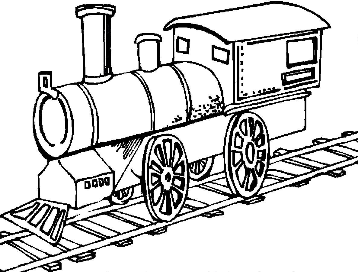 Kids Coloring Pages Train 10