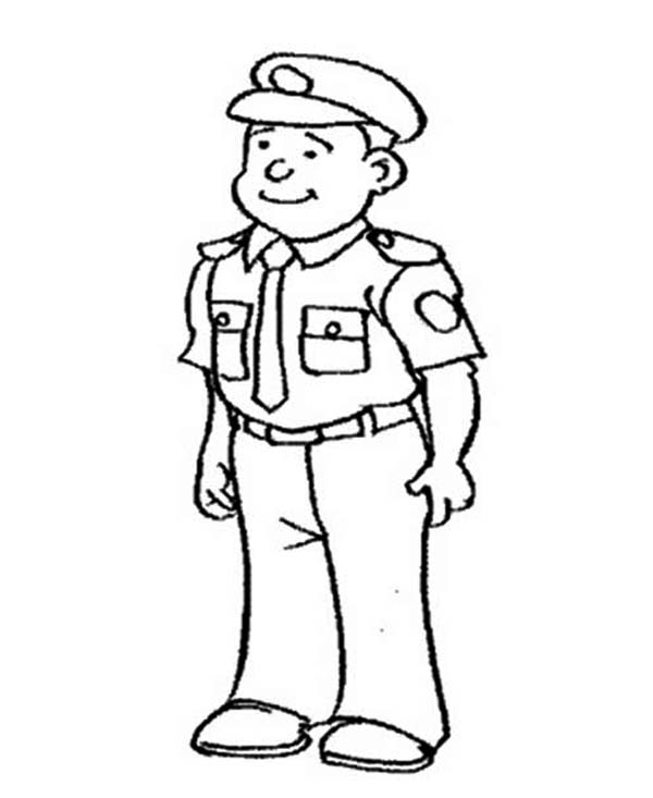 best police officer coloring pages for kids | Best Coloring Pages