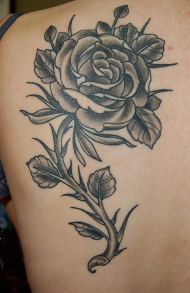 Rose Tattoo On Thigh  Tattoo Designs for Women