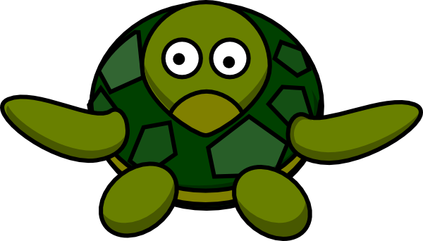 Cute Turtle clip art - vector clip art online, royalty free 