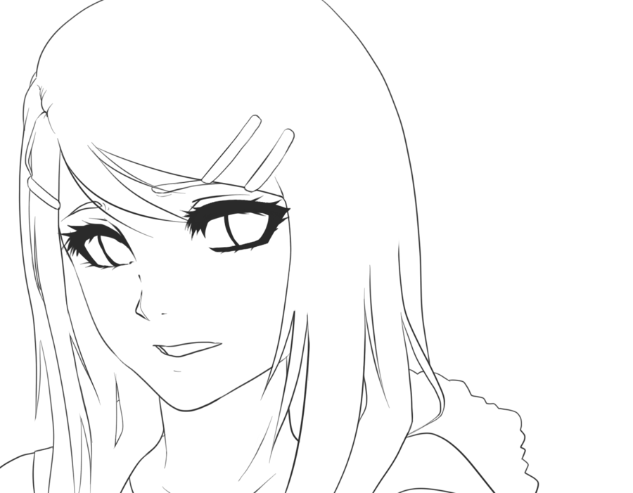 Anime Lineart Transparent  900x1334 PNG Download  PNGkit