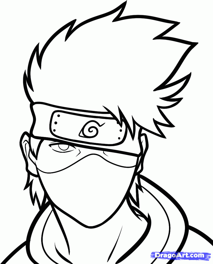 naruto full body drawing easy - Clip Art Library