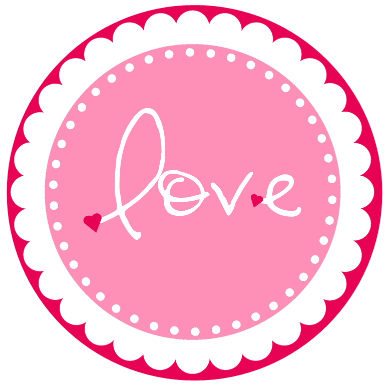 Love Badge Design - Romantic Graphic for Cards, Labels & Crafts