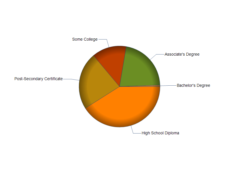 Educational Attainment Distribution Chart | Career & Education Insights